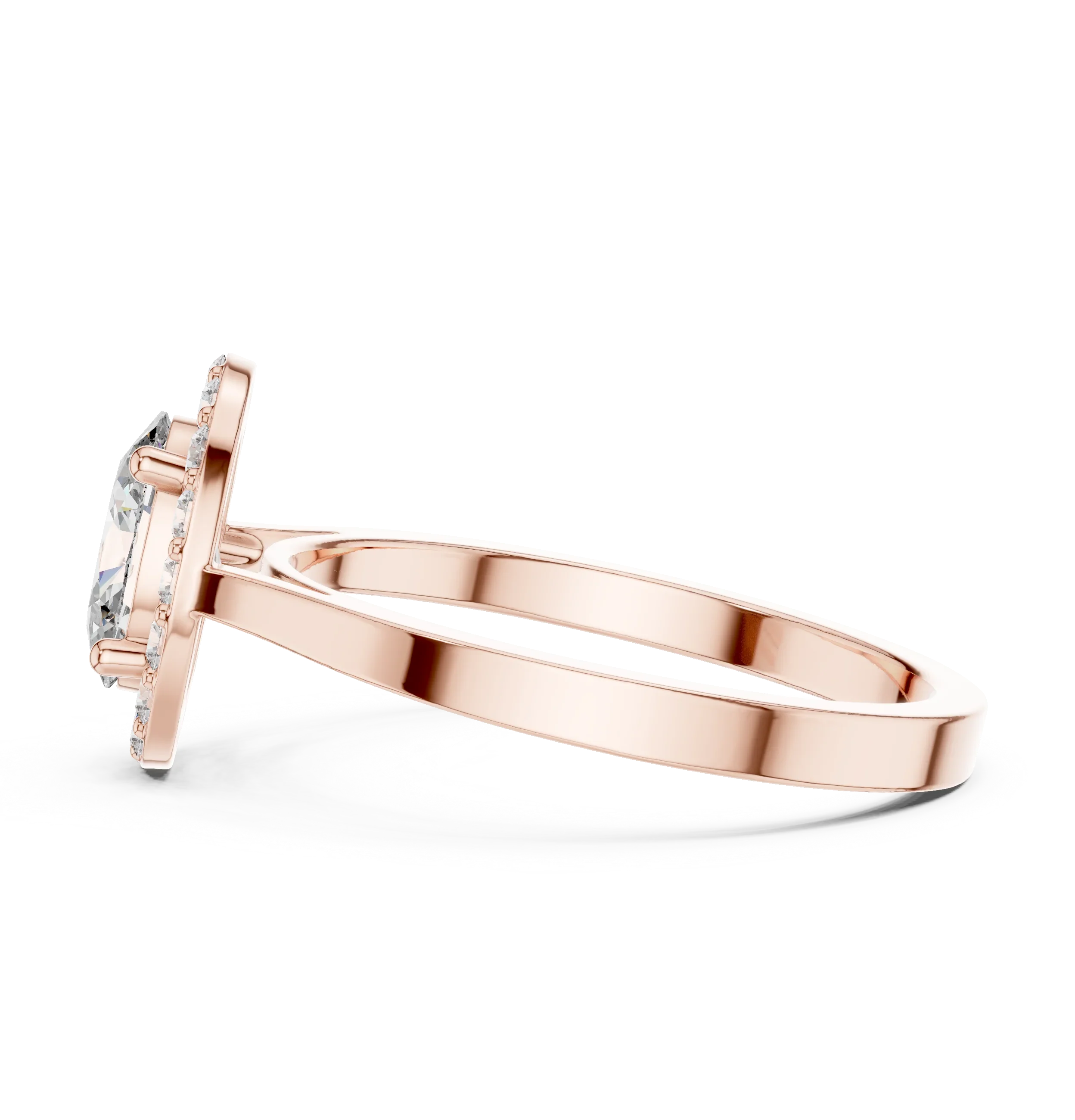 Oval Halo Diamond Engagement Ring