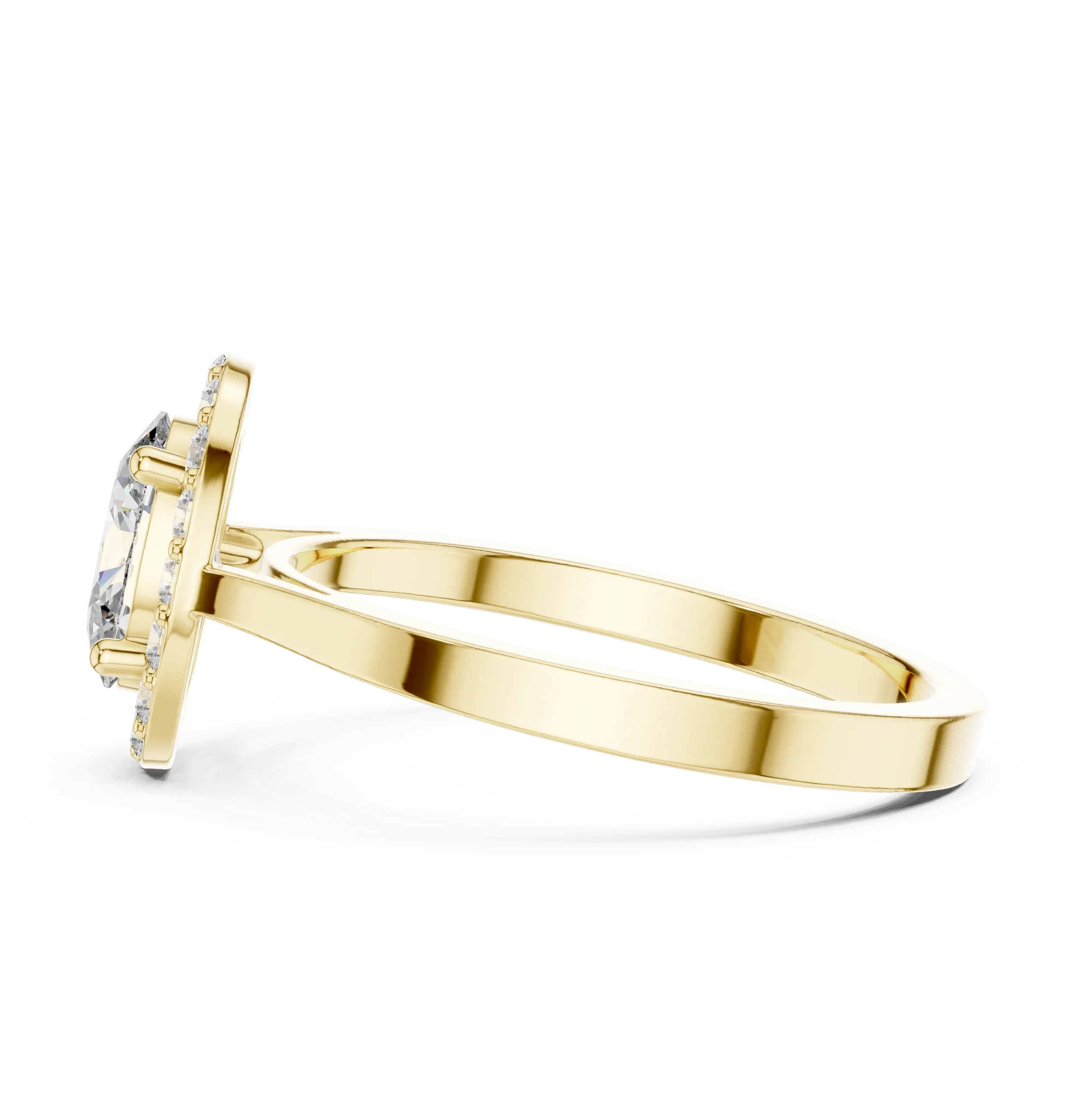 Oval Halo Diamond Engagement Ring