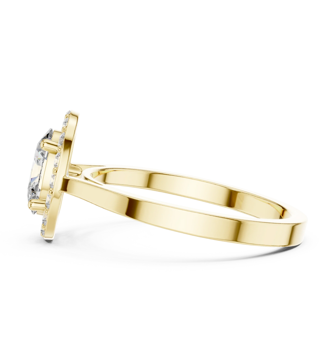 Oval Halo Diamond Engagement Ring