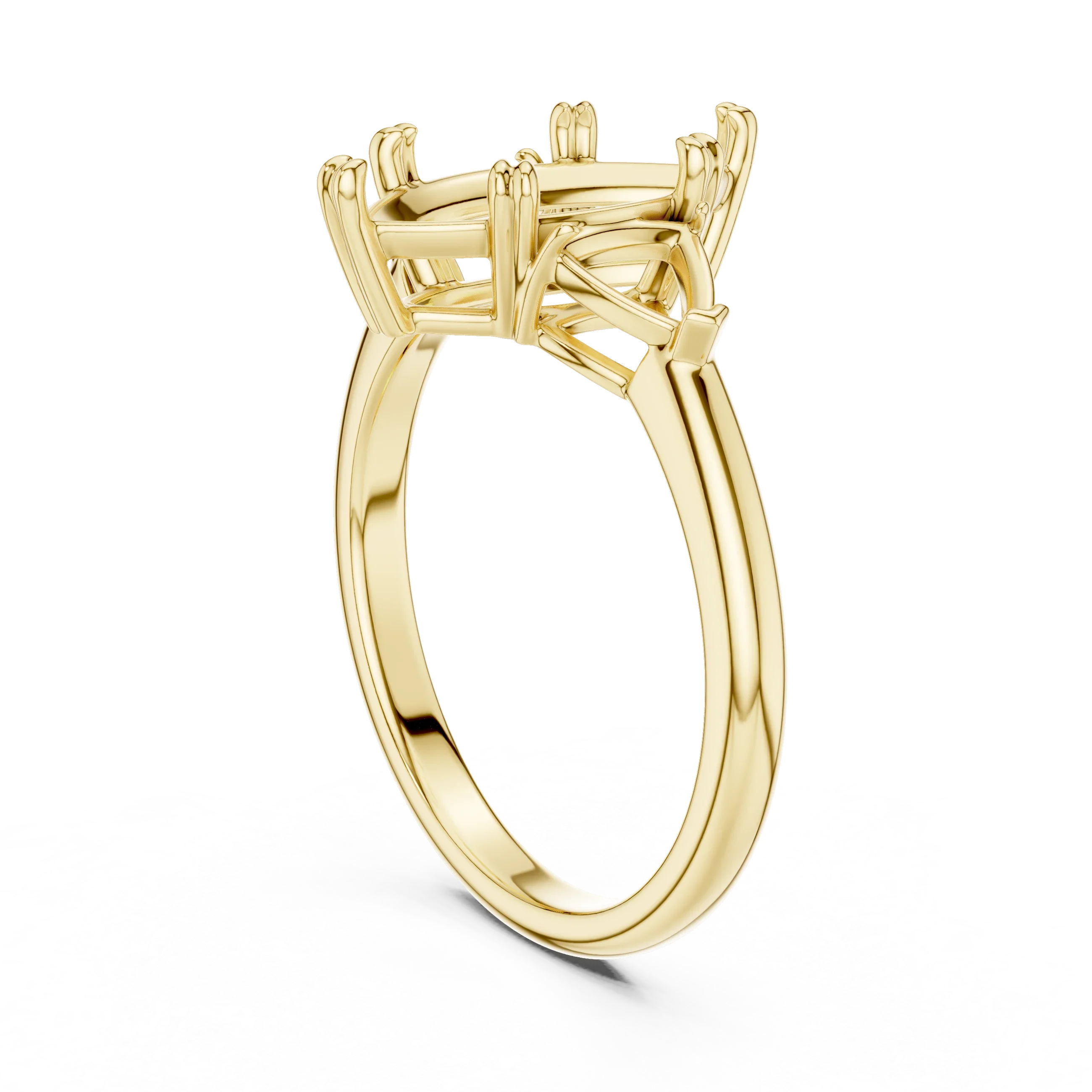 Marquise Cut Diamond Three Stone Engagement Ring