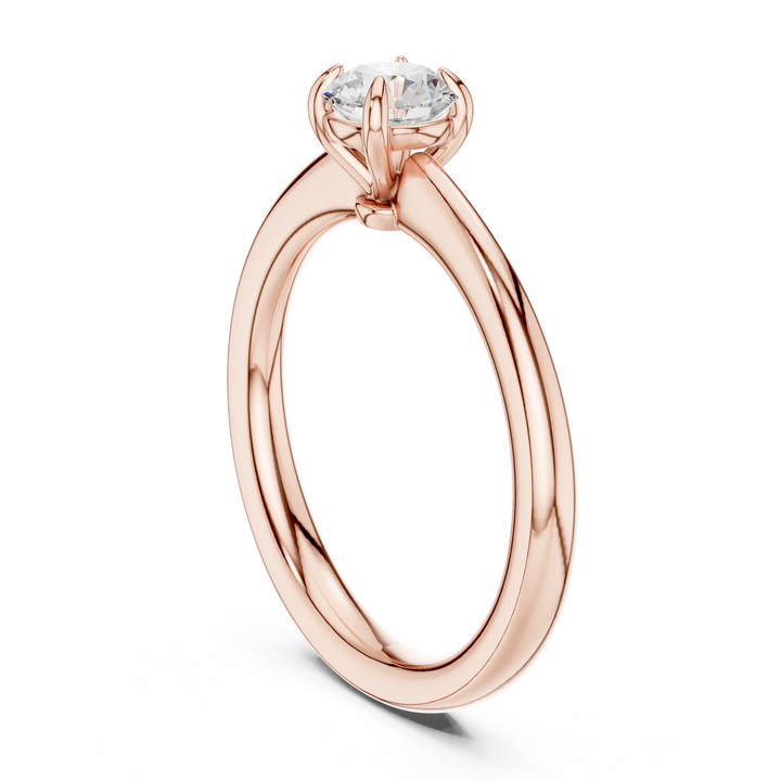 Round-Cut Solitaire Diamond Ring