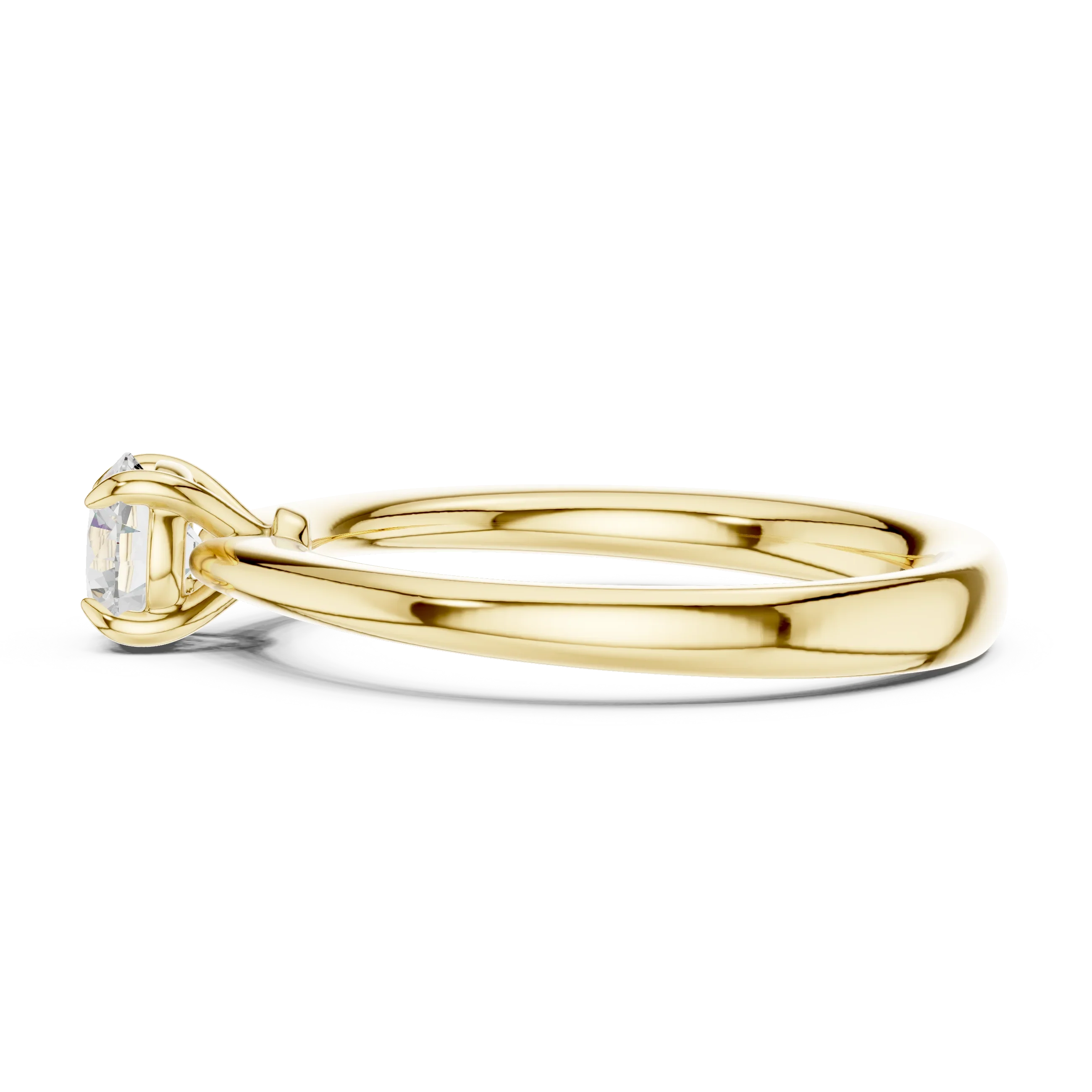 Round-Cut Solitaire Diamond Ring