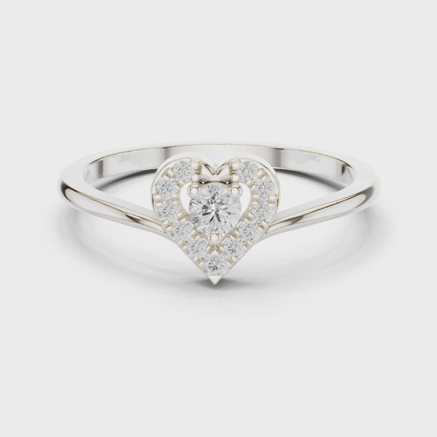 Round-Cut Diamond Halo Engagement Ring